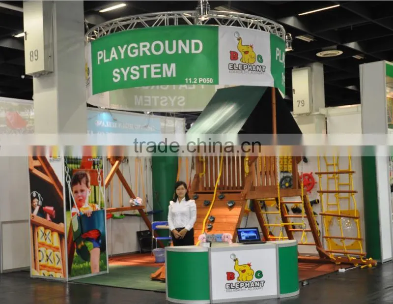top quality indoor wooden playground slide