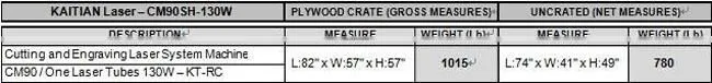 39" x 24" Single Head Laser Engraving and Cutting System, with Electric Up and Down Lifting Table