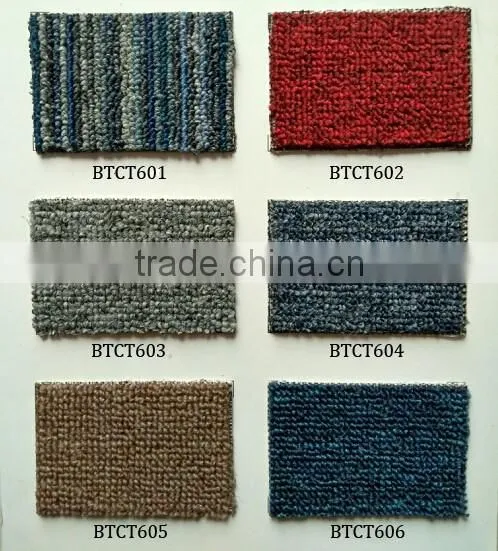 blue organic loop pp machine hand tufted carpet