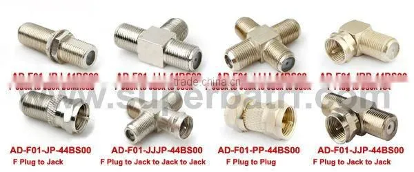 DVB-T TV-Tuner Antenna Adapter F Jack to DVB-T Jack