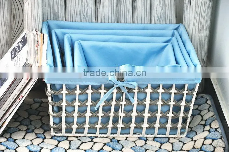 8 hand woven straw - pastoral style - - dirty clothes basket - Storage Basket - storage basket basket - woven baskets