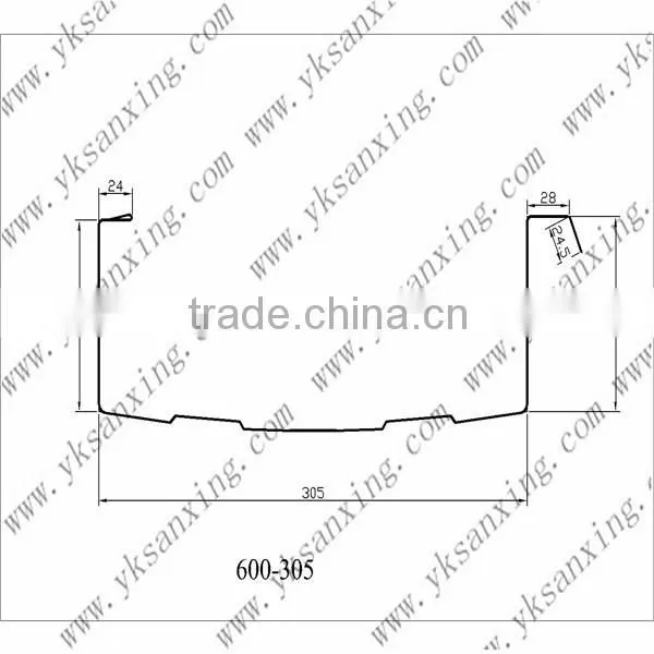 600-305 Hydraulic Systerm Arch Roof Panel Forming Machine