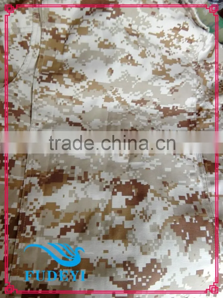 polyester camoflage printed oxford fabric/bags fabric with pvc backing