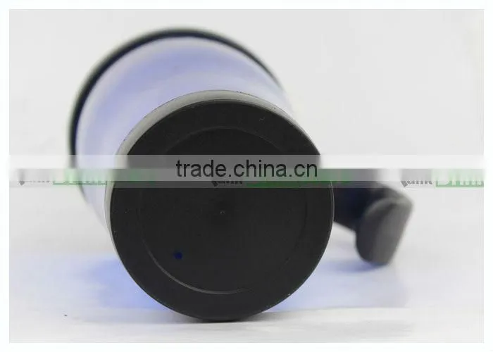 Customized Double Walled 450ml Plastic Cup with Handle
