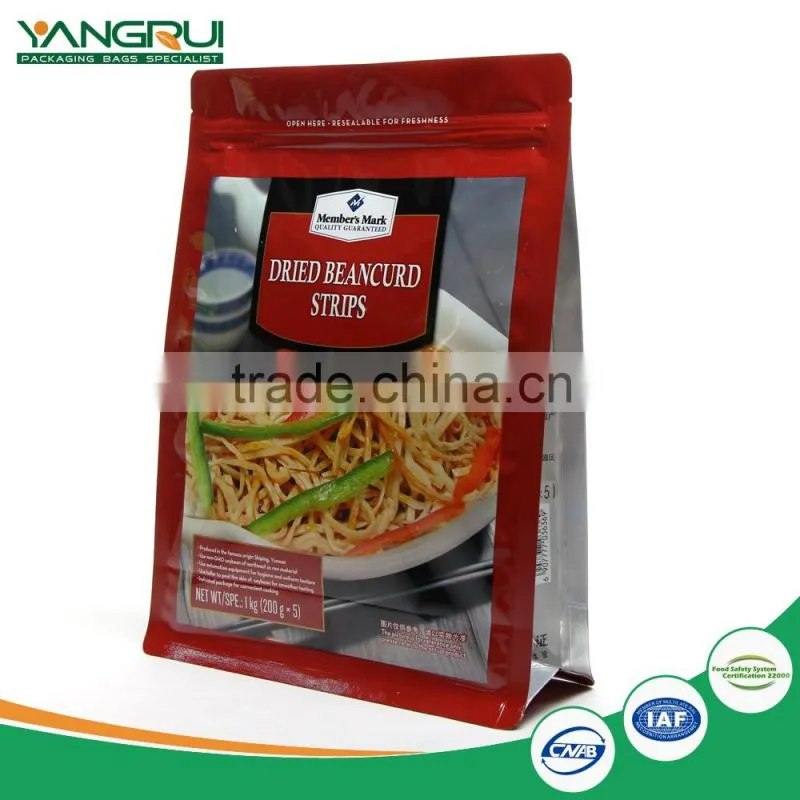 High quality cutomized resealable plastic bags for food packing with zipper