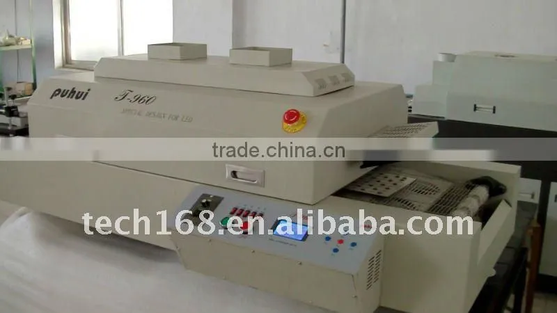 LED reflow soldering,Puhui infrared reflow oven T-960 for LED soldering, air wave oven,quartz infrared heating element,