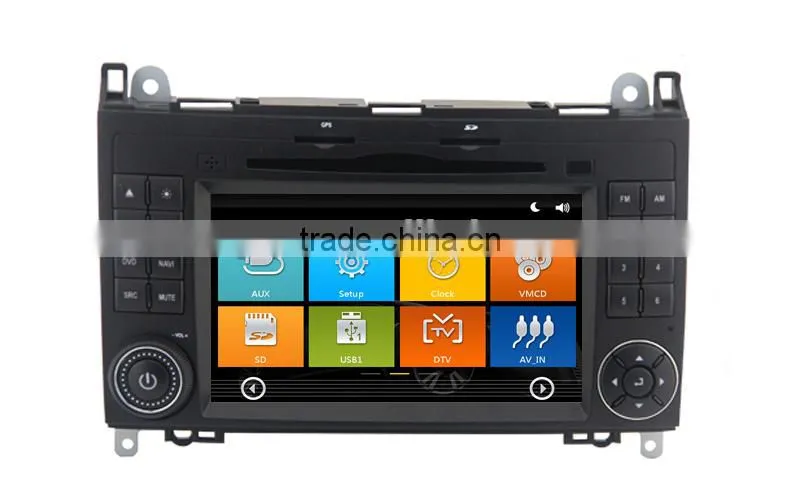 7inch touch screen in-dash car dvd for R300 B200 BLK20 R350 with 3G WiFi OBDII DVR function