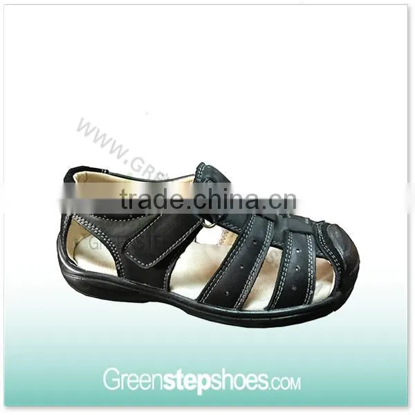 Black TPR Action Leather Sandals Kids Sandal Boys Children Footwear Sandals