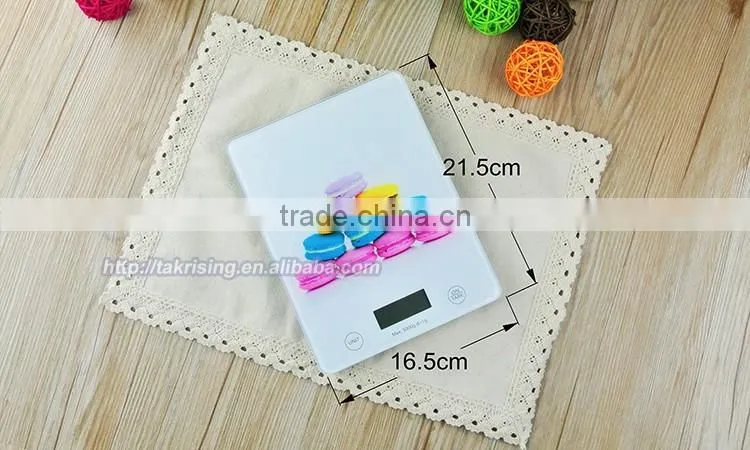 Printing Glass LCD Electronic Kitchen Weighing Digital Scales
