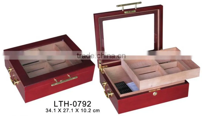 custom wooden cigar showcase
