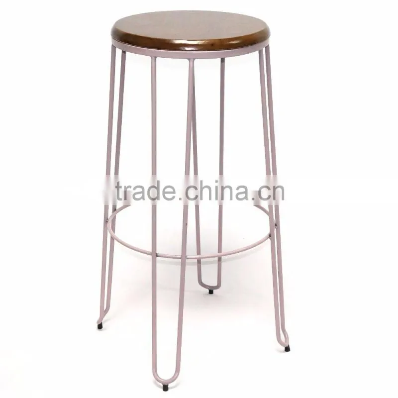 French handmade outdoor Leisure bar stool wire chair for garden