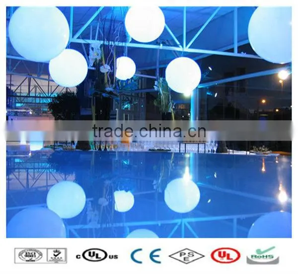 Beautiful decorative color changing plastic led crystal magic ball light