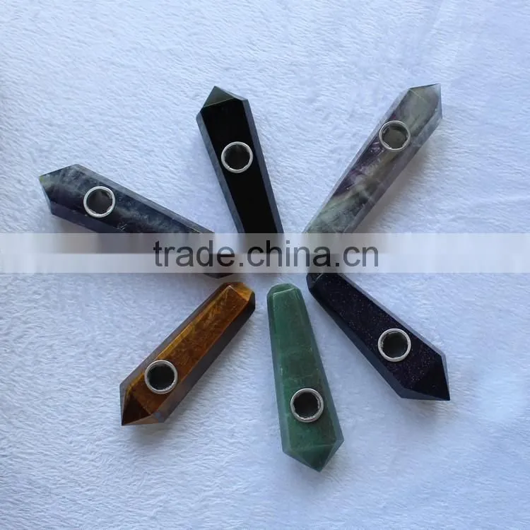 Natural all kinds of crystal quartz points smoking pipes