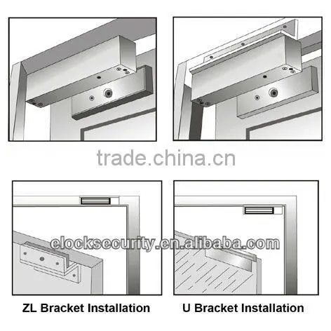 380KG(1000LBS) Magnetic Door Lock Control Systems with LED
