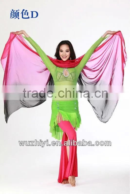 Hot Belly Dancing Veil, New Real Silk Sexy India Belly Dance scarf,Performance Dress Scarf Veil (SJ003)