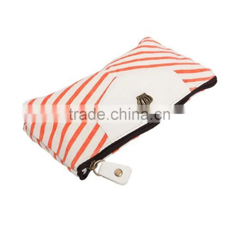 Navy Style Canvas Pencil case Cosmetic Bag