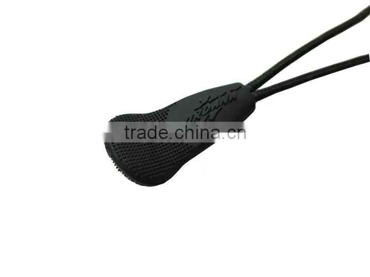 Custom skidproof design rope zipper puller for outdoor garment