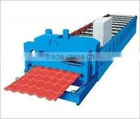 1100 glazed tile roll forming machine slanting circular arc color steel glazed roofing tile roll forming machine