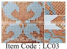 galaxy greens color family glass mosaics tiles
