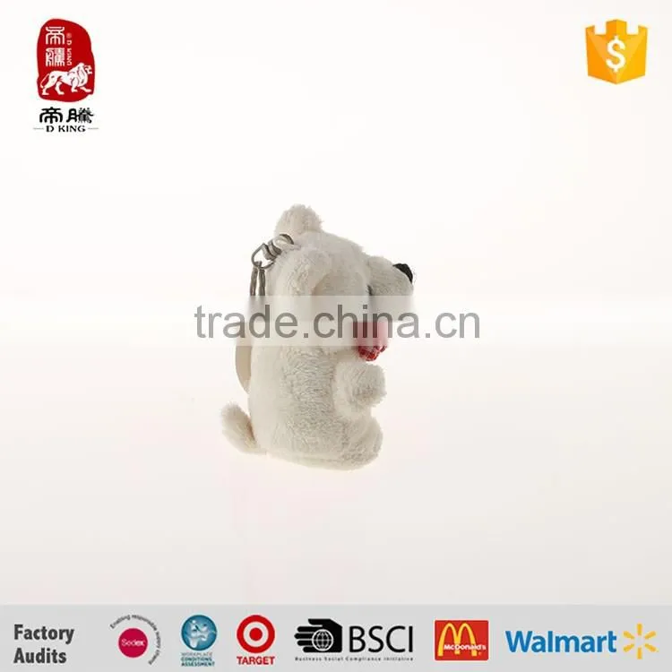 Plush teddy bear keychain wear bow tie china manufacture