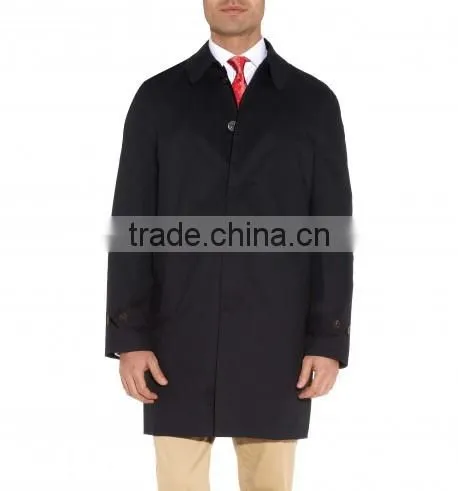 2014 new arriving black 100% cashmere mens overcoat