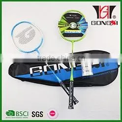 GX-7006 BLUE best sale aluminium&steel cheap badminton racket&racket covering/G3 badminton grip