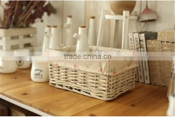 Wholesale new desigh wicker baskets for Wedding Home Decoration Willow Basket