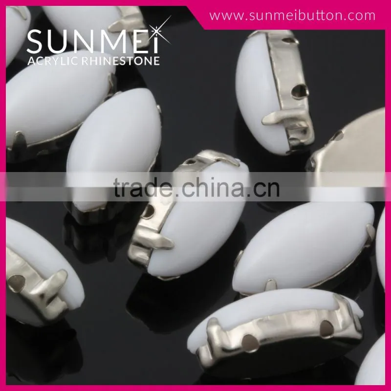 High Quality Square Shape Plastic Rhinestone Trimming for Dress