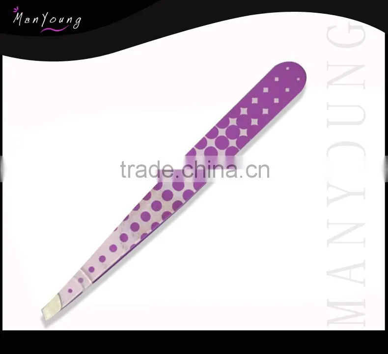 Beauty tool for girls professional eyebrow tweezers ,printing tweezers