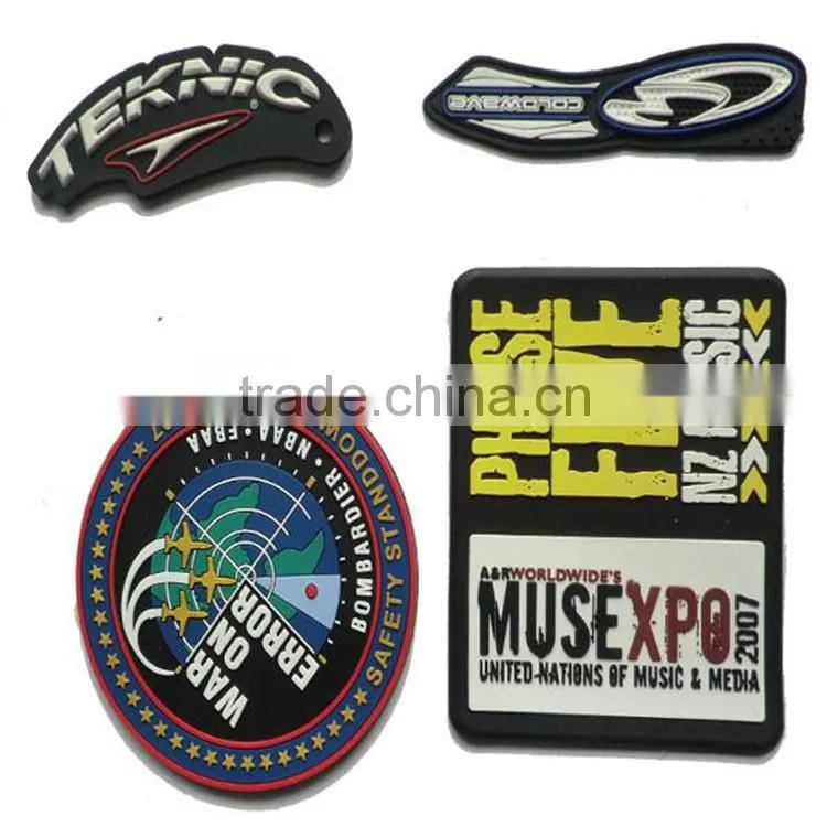 Round Shape PVC Label Patch With PROTEGONS NOUS Logo
