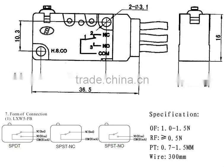 IP67 waterproof snap action switch lowest price