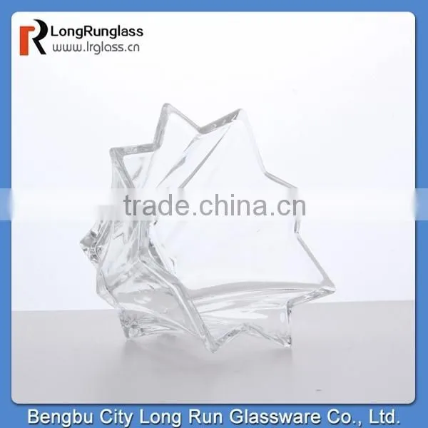 longrun hot new products for 2015 195g high white glass material glass fruit plate wholesale price