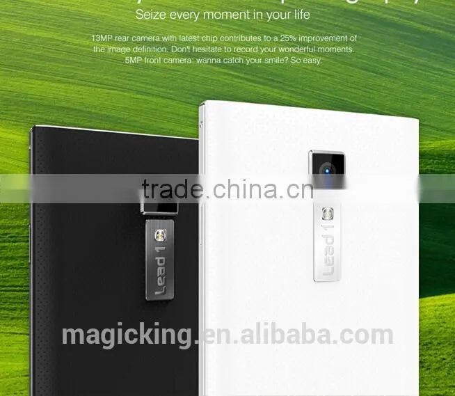 MTK6582 Quad Core 1.3GHz 5.5 inch IPS OGS HD Screen Leagoo Lead 1 Android 4.4 13MP Camera 3G Smartphone