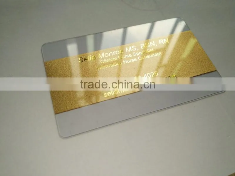 Free Design~~!!Plastic Transparent gift card/clear PVC gift card/Plastic gift cards