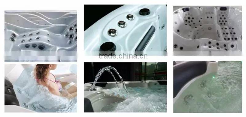 Swimming pool outdoor swim spa dual zone swim spa massage spa