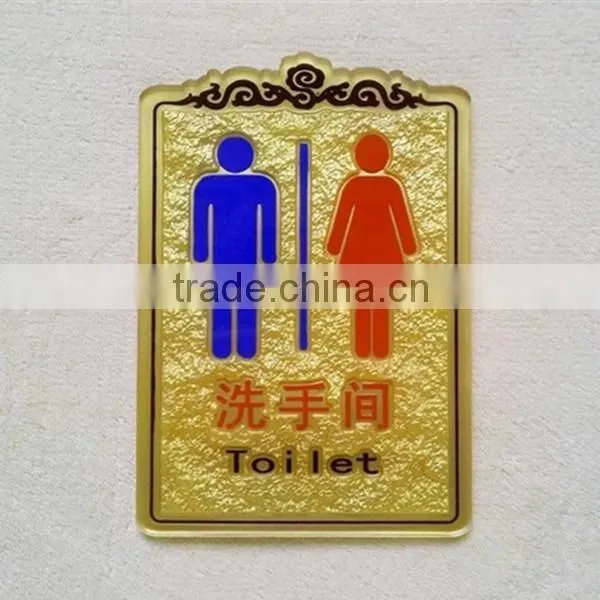 Special engraved hanging acrylic plastic door sign holder for hotel/restaurant