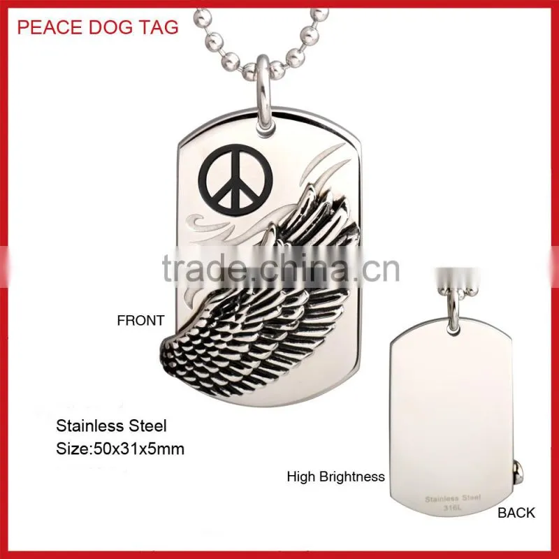 Wholesale Fashion Stock Cross Stainless Steel Dog Tag FP50047