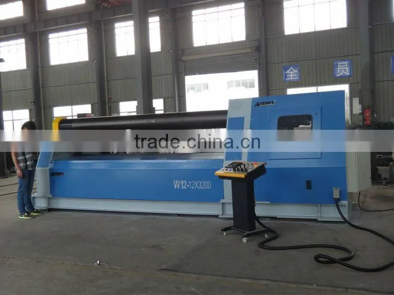 pre-bending plate rolling machine 4-roller CNC plate rolls bending machine