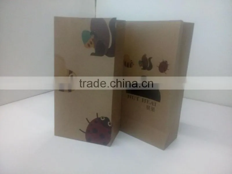 brown kraft square Packaging Box for nut