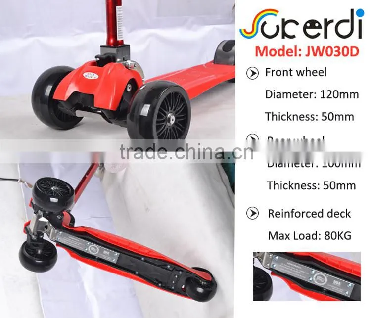 New year gift 3 big PU wheel foldable CE EN71maxi micro wholesale kids kick scooter fairing