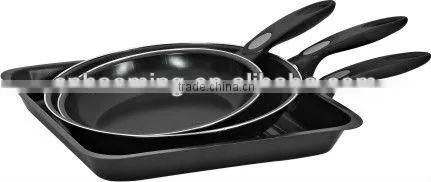fry pan with Nylon shovel cookware sets