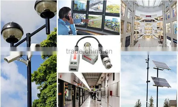 Passive Single Channel Video Balun HD CCTV Via Twisted Pairs Transmitter
