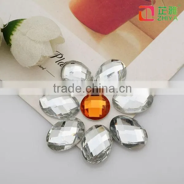 2014 wholesale flat back cheap crystal stones for clothing