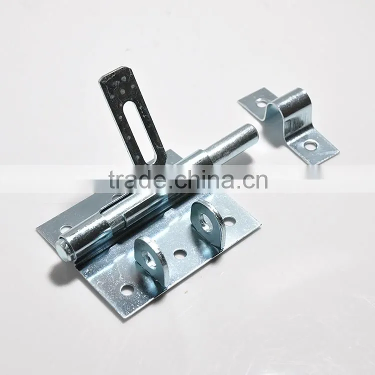 gate latch hardware for exterior door with safe environment