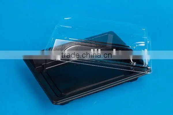 SM1-1103-Black disposable food tray plastic box with lids