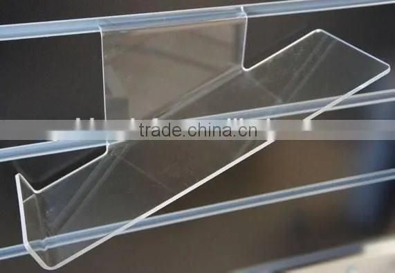 Sloping Slatwall Clear Acrylic Adult Shoe Shelf - Shoe Holder - Shoe Display