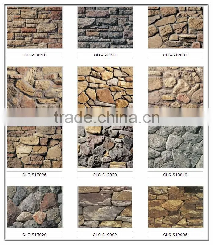 Artificial art stone for wall decoration