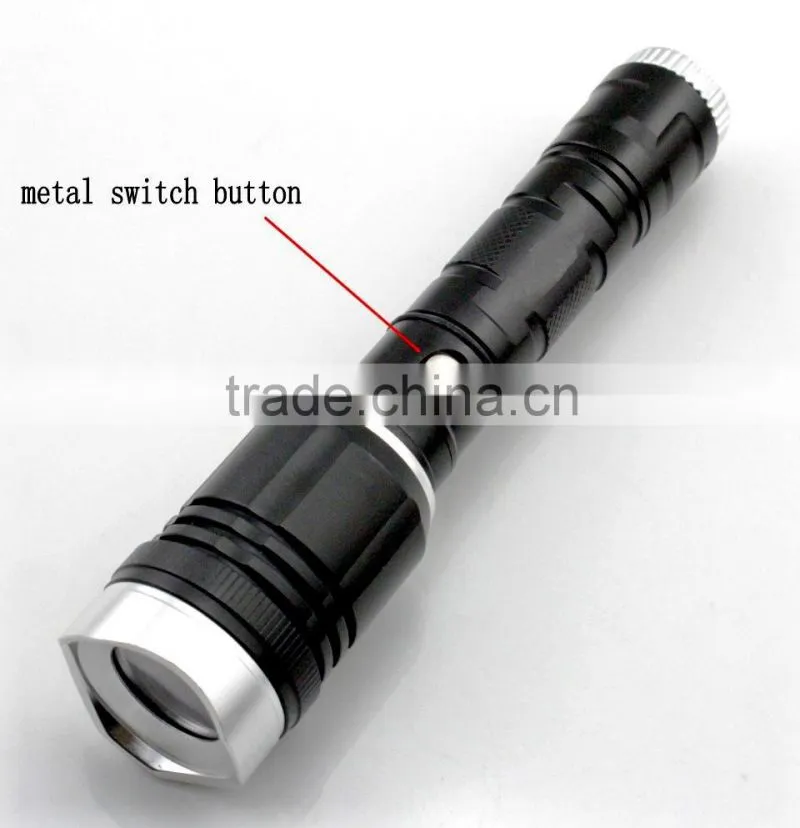 aluminum magnetic rechargeable led flashlight