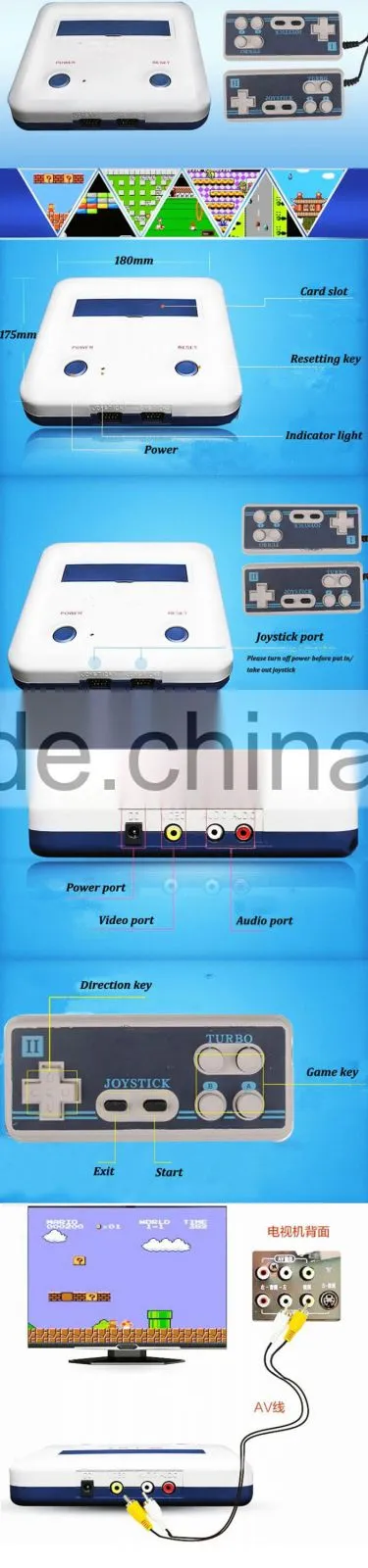The best gift to Children for Nostalgic 8 bit tv video game console