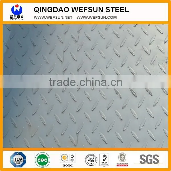 Wide application roofing galvanized chequered steel sheet
